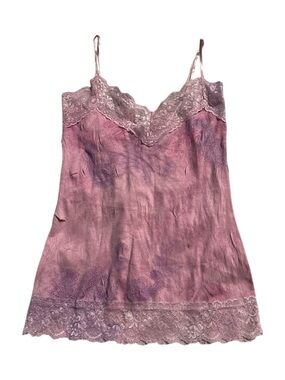 Lace-Trim Pink Y2K Camisole